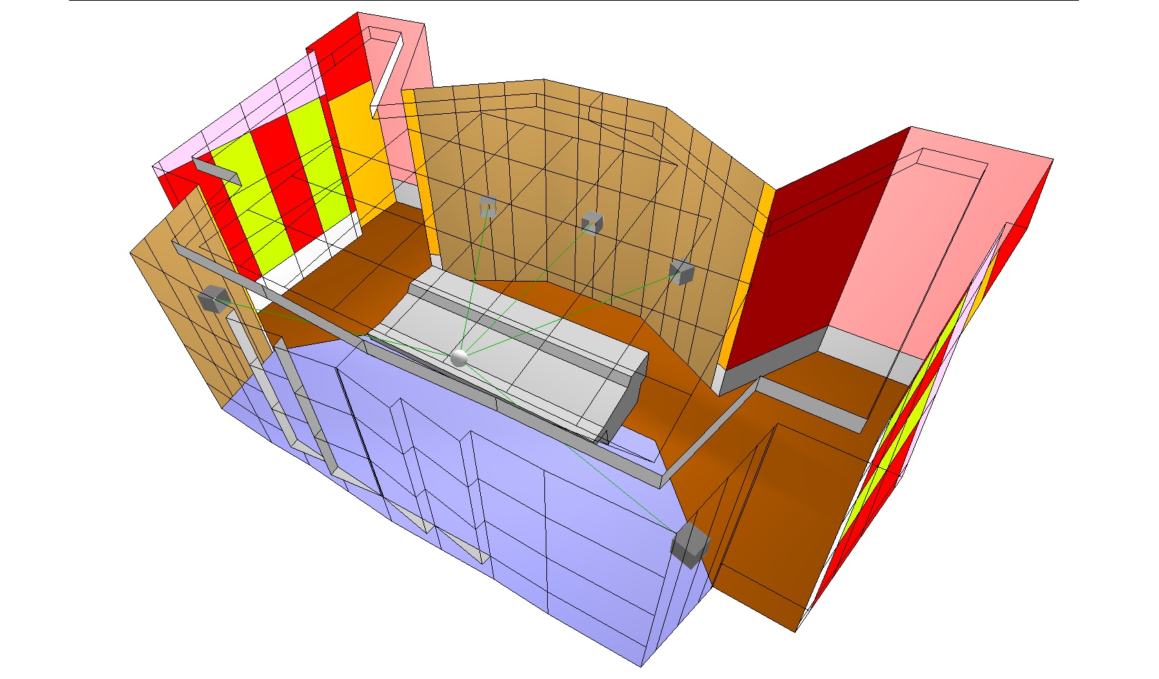 modélisation 3D de la cabine multicanale radio France